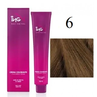 Крем-фарба для волосся безаміачна ING Professional Colouring Cream No Ammonia 6 Темно-русявий 100 мл