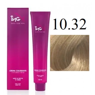 Крем-фарба для волосся безаміачна ING Professional Colouring Cream No Ammonia 10.32 Платиновий блонд 100 мл