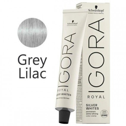 Тонуючий барвник для волосся Schwarzkopf Igora Grey Lilac Absolutes Silverwhite Холодна бузок 60 мл