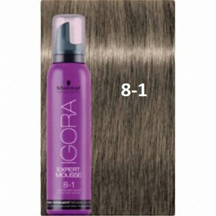Відтіночний мус Schwarzkopf IGORA Expert Mousse 8-1 Світло-русявий Сандре 100 мл