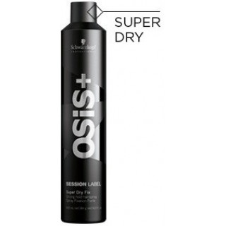 Акція !!! Суперсухой лак сильної фіксації Schwarzkopf Professional OSiS+ Session Label Super Dry Fix 500мл