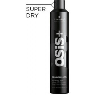 Суперсухой лак еластичної фіксації Schwarzkopf Osis+ Session Label Super Dry Flex 300 мл