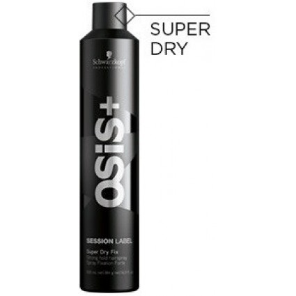 Суперсухой лак сильної фіксації Schwarzkopf Professional OSiS+ Session Label Super Dry Fix 300 мл