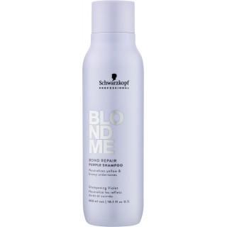 Фіолетовий шампунь для світлого волосся Schwarzkopf Professional BlondMe Bond Repair Purple Shampoo 300 мл