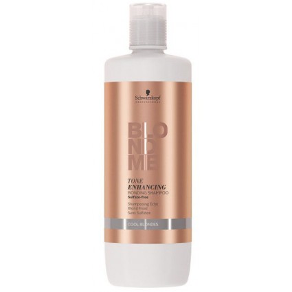 Бондінг-шампунь для холодних відтінків блонд Schwarzkopf Blondme 1000 мл Бондінг-шампунь для холодних відтінків блонд Schwarzkopf Blondme 1000 мл