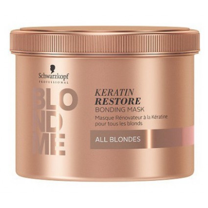 Бондінг-маска кератинове відновлення Schwarzkopf BlondMe Keratin Restore 500 мл