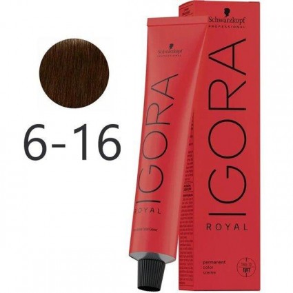 Крем-фарба для волосся Schwarzkopf Igora Royal 6-16 60 мл