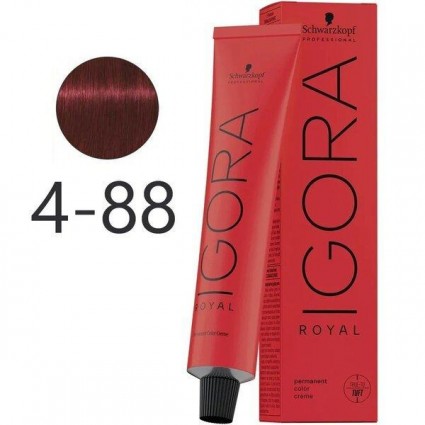 Крем-фарба для волосся Schwarzkopf Igora Royal 4-88 Середньо-Коричневий Червоний Екстра 60 мл Крем-фарба для волосся Schwarzkopf Igora Royal 4-88 Середньо-Коричневий Червоний Екстра 60 мл