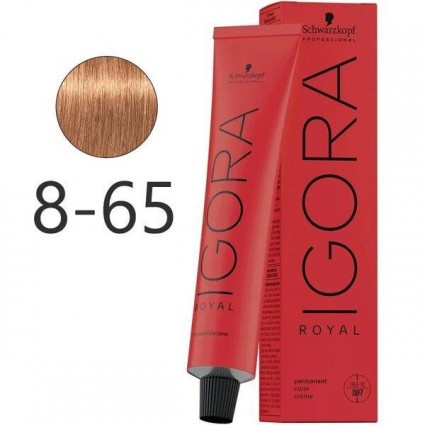 Крем-фарба для волосся Schwarzkopf Igora Royal 8-65 Світло-Русявий Шоколадно-Золотистий 60 мл Крем-фарба для волосся Schwarzkopf Igora Royal 8-65 Світло-Русявий Шоколадно-Золотистий 60 мл