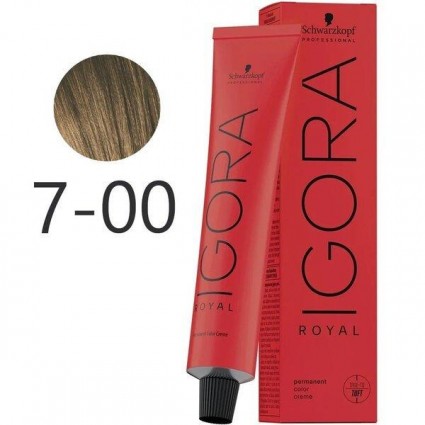 Крем-фарба для волосся Schwarzkopf Igora Royal 7-00 Середньо-русявий Екстра 60 мл