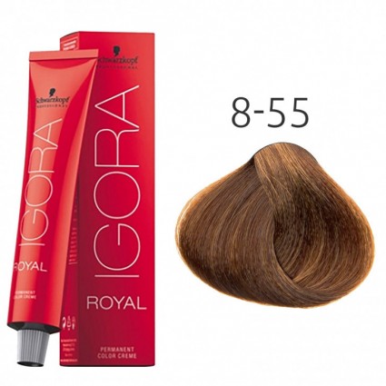 Крем-фарба для волосся Schwarzkopf Igora Royal 8-55 Світло-Русявий Екстра Золотистий 60 мл