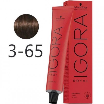 Крем-фарба для волосся Schwarzkopf Igora Royal 3-65 Темно Коричневий Золотистий 60 мл Крем-фарба для волосся Schwarzkopf Igora Royal 3-65 Темно Коричневий Золотистий 60 мл