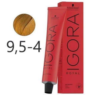 Крем-фарба для волосся Schwarzkopf Igora Royal 9,5-4 Світлий Блондин Пастельний Бежевий 60 мл