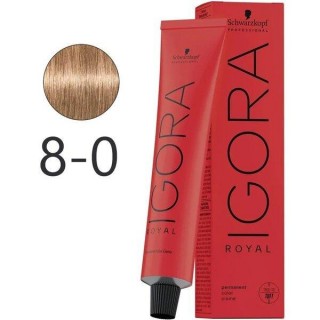 Крем-фарба для волосся Schwarzkopf Igora Royal 8-0 Світло-Русявий 60 мл