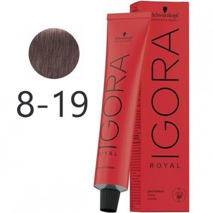 Крем-фарба для волосся Schwarzkopf Igora Royal Opulescence 8-19 Світло-русий сандрі фіолет.60 мл