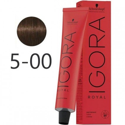 Крем-фарба для волосся Schwarzkopf Igora Royal 5-00 Світло-Коричневий Екстра 60 мл