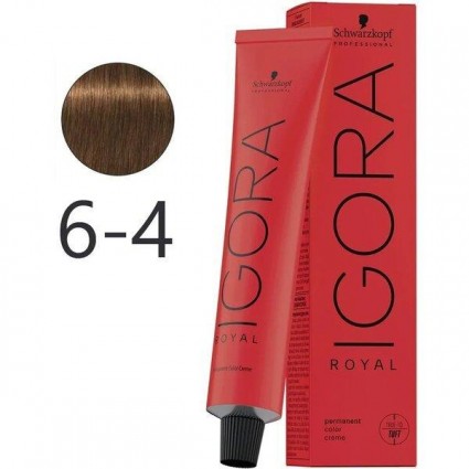 Крем-фарба для волосся Schwarzkopf Igora Royal 6-4 Темно-Русявий Бежевий 60 мл