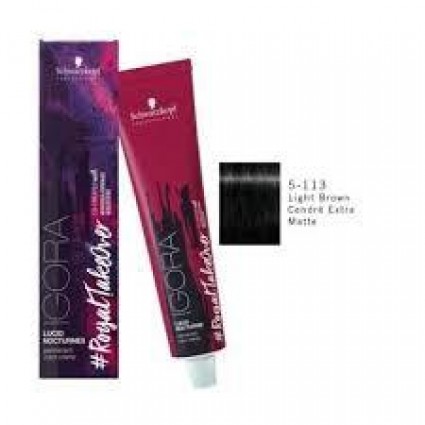 Крем-фарба для волосся Schwarzkopf Igora Royal Nocturnes 5-113 Світлий коричневий екстра сандре матовий 60ml Крем-фарба для волосся Schwarzkopf Igora Royal Nocturnes 5-113 Світлий коричневий екстра сандре матовий 60ml
