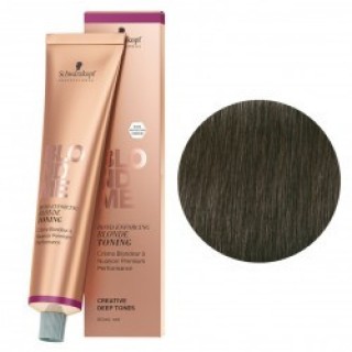 Темний крем-тонер для волосся Schwarzkopf Blondme Deep Tones Granite Антрацит 60 мл