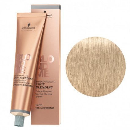 Освітлюючий бондінг-крем для сивого волосся Schwarzkopf Blondme White Blending Sand Пісок 60 мл
