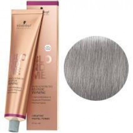 Тонуючий бондінг-крем для волосся Schwarzkopf BlondMe Bond Blonde Toning T-Steel Blue Сталевий 60 мл Тонуючий бондінг-крем для волосся Schwarzkopf BlondMe Bond Blonde Toning T-Steel Blue Сталевий 60 мл