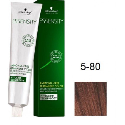Фарба для волосся Schwarzkopf Essensity безаміачна 5-80 Світло-коричневий Червоний Натуральний 60 мл