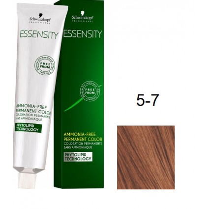 Фарба для волосся Schwarzkopf Essensity безаміачна 5-7 Світло-Коричневий Мідний 60 мл Фарба для волосся Schwarzkopf Essensity безаміачна 5-7 Світло-Коричневий Мідний 60 мл