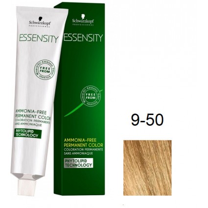 Фарба для волосся Schwarzkopf Essensity безаміачна 9-50 Золотистий Блондин Натуральний 60 мл Фарба для волосся Schwarzkopf Essensity безаміачна 9-50 Золотистий Блондин Натуральний 60 мл