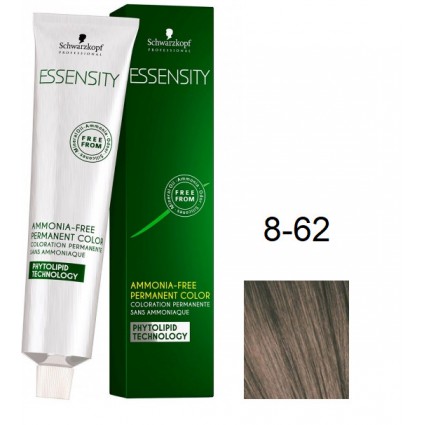 Фарба для волосся безаміачна Schwarzkopf Essensity 8-62 Гавана Світло-русявий Шоколадний Попелястий 60 мл