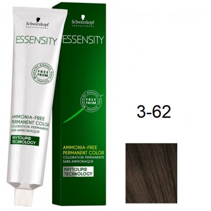 Фарба для волосся Schwarzkopf Essensity безаміачна 3-62 Гавана Темно-Коричневий Шоколадний Попелястий 60 мл Фарба для волосся Schwarzkopf Essensity безаміачна 3-62 Гавана Темно-Коричневий Шоколадний Попелястий 60 мл