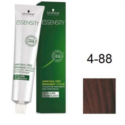 Фарба для волосся Schwarzkopf Essensity безаміачна 4-88 Середньо-Коричневий Червоний Екстра 60 мл Фарба для волосся Schwarzkopf Essensity безаміачна 4-88 Середньо-Коричневий Червоний Екстра 60 мл