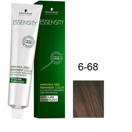 Фарба для волосся Schwarzkopf Essensity безаміачна 6-68 Темно-Русявий Шоколадно-Червоний 60 мл