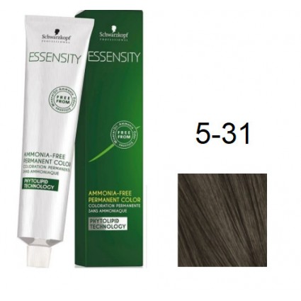 Фарба для волосся Schwarzkopf Essensity безаміачна 5-31 Світло-Коричневий Матовий Сандре 60 мл Фарба для волосся Schwarzkopf Essensity безаміачна 5-31 Світло-Коричневий Матовий Сандре 60 мл