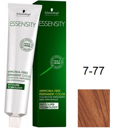 Фарба для волосся Schwarzkopf Essensity безаміачна 7-77 Середньо-русявий Мідний Екстра 60 мл Фарба для волосся Schwarzkopf Essensity безаміачна 7-77 Середньо-русявий Мідний Екстра 60 мл