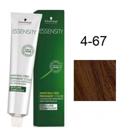 Фарба для волосся Schwarzkopf Essensity безаміачна 4-67 Дуб Середньо-Коричневий Шоколадний Мідний 60 мл