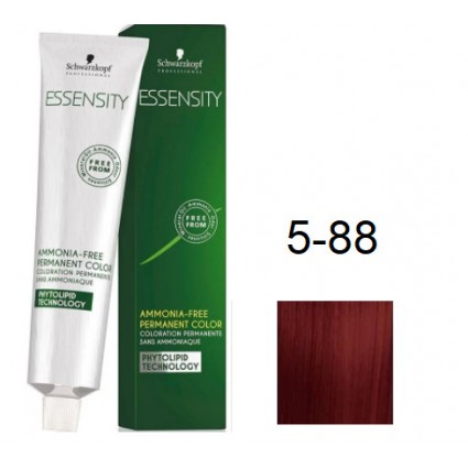 Фарба для волосся Schwarzkopf Essensity безаміачна 5-88 Світло-Коричневий Червоний Екстра 60 мл Фарба для волосся Schwarzkopf Essensity безаміачна 5-88 Світло-Коричневий Червоний Екстра 60 мл