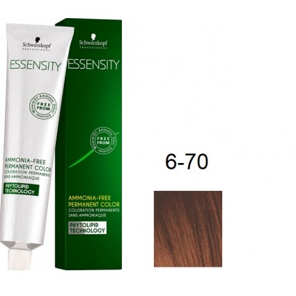 Фарба для волосся Schwarzkopf Essensity безаміачна 6-70 Темно-русявий Мідний Натуральний 60 мл