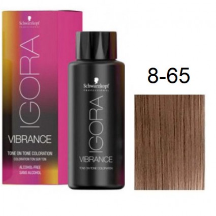 Фарба для волосся Schwarzkopf igora Vibrance безаміачна 8-65 Світло-русявий шоколадно золотистий 60 мл Фарба для волосся Schwarzkopf igora Vibrance безаміачна 8-65 Світло-русявий шоколадно золотистий 60 мл