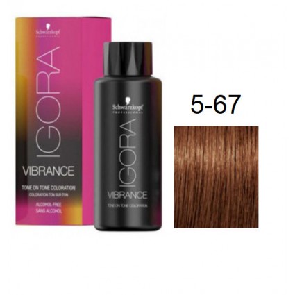 Фарба для волосся Schwarzkopf igora Vibrance безаміачна 5-67 Світлий коричневий шоколадний мідний 60 мл Фарба для волосся Schwarzkopf igora Vibrance безаміачна 5-67 Світлий коричневий шоколадний мідний 60 мл