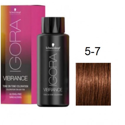 Фарба для волосся Schwarzkopf igora Vibrance безаміачна 5-7 Світло - коричневий мідний 60 мл Фарба для волосся Schwarzkopf igora Vibrance безаміачна 5-7 Світло - коричневий мідний 60 мл