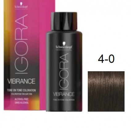 Фарба для волосся Schwarzkopf igora Vibrance безаміачна 4-0 Середньо-коричневий 60 мл Фарба для волосся Schwarzkopf igora Vibrance безаміачна 4-0 Середньо-коричневий 60 мл