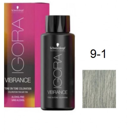 Фарба для волосся Schwarzkopf igora Vibrance безаміачна 9-1 Світлий блондин сандре 60 мл
