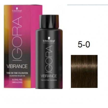 Фарба для волосся Schwarzkopf igora Vibrance безаміачна 5-0 Світло-коричневий 60 мл Фарба для волосся Schwarzkopf igora Vibrance безаміачна 5-0 Світло-коричневий 60 мл