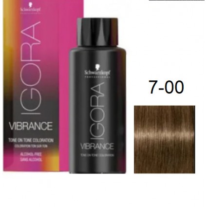 Фарба для волосся Schwarzkopf igora Vibrance безаміачна 7-00 Середній русявий натуральний екстра 60 мл Фарба для волосся Schwarzkopf igora Vibrance безаміачна 7-00 Середній русявий натуральний екстра 60 мл