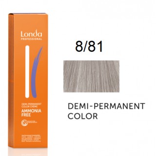 Крем-фарба Londa Professional без аміаку 8/81 Світлий блондин попелясто-перлинний 60 мл.
