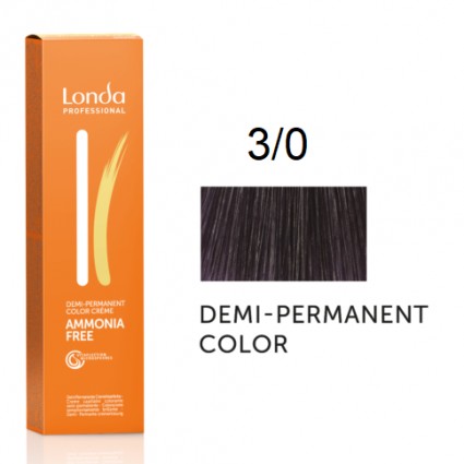 Крем-фарба Londa Professional без аміаку 3/0 Темно-коричневий 60 мл