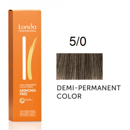 Крем-фарба Londa Professional без аміаку 5/0 Світло-коричневий 60 мл.