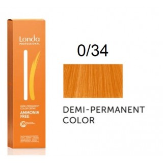 Крем-фарба Londa Professional без аміаку 0/34 Золотисто-мідний 60 мл.