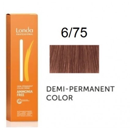 Крем-фарба Londa Professional без аміаку 6/75 Темний блондин коричнево-червоний 60 мл. Крем-фарба Londa Professional без аміаку 6/75 Темний блондин коричнево-червоний 60 мл.