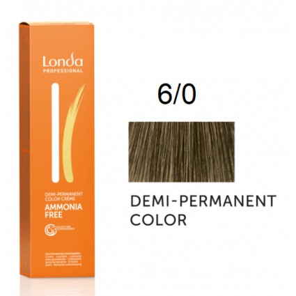 Крем-фарба Londa Professional без аміаку 6/0 Темний блондин 60 мл.